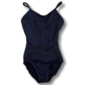 Girls Eurotard plain black leotard size 6X/7